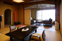 松島のランドマーク福浦橋を望む温泉展望風呂付特別室・『石斛（せっこく）』  【夕食事部屋出し・松島膳＋貸切風呂事前予約可】