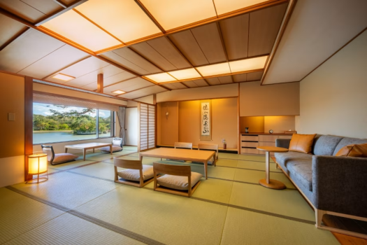 [Renovated in April 2025] Guest room with semi-open-air hot spring "Matsukaze" [Non-smoking] {Private bath ★ Advance reservations available}