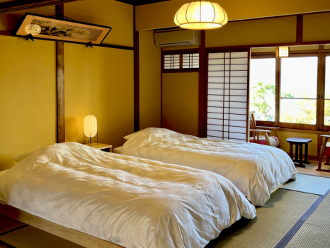 【リニューアル客室】■砧-KINUTA-■数寄屋風ツイン　禁煙室