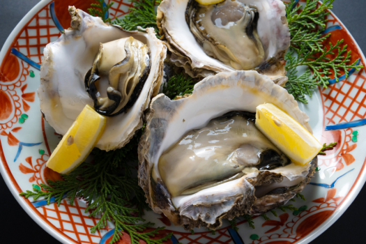 ■丹後産岩がき■海のミルク　飯尾醸造　富士酢プレミアムのジュレ添え