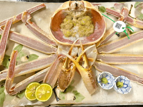 *【松葉ガニ/月プラン】造り・焼き・かにすきの配分は、当日お好みにあわせてお決め下さい。 *【松葉ガニ/月プラン】造り・焼き・かにすきの配分は、当日お好みにあわせてお決め下さい。