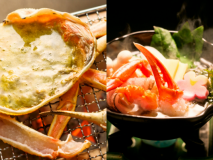 松葉ガニ造り、松葉焼きがに、かにすきなどを満期