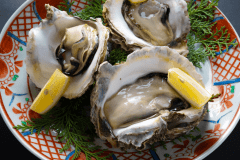 ■丹後産岩がき■海のミルク　飯尾醸造　富士酢プレミアムのジュレ添え