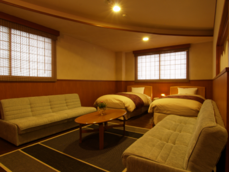 特別室（バストイレ付き）洋室　ストリート側　【禁煙ルーム】