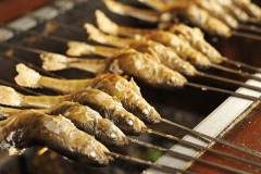 【鮎コース】『鮎の塩焼き』をはじめとしたお料理の数々。毎日生きたまま届く新鮮な鮎をご堪能ください。
