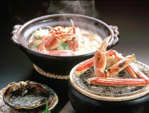 【冬の贅沢】☆厳選された１kg強の大きな松葉ガニ☆をお１人様１枚使う高級地蟹コース♪