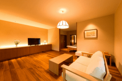 離れ｜温泉内湯・中庭テラス付 洋室「すはう」(60平米)