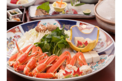 《ズワイ蟹のかにスキ鍋コース》カニを堪能したい時はこれ！最後は雑炊で温まろう♪