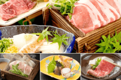 夏の味覚会席（梅コース）です。