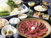 [自家製すき焼き鍋]岡山和牛と地鶏の卵のスキヤキです。