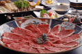 料理長が厳選した岡山和牛です♪やわらかいお肉をアツアツのお鍋で！