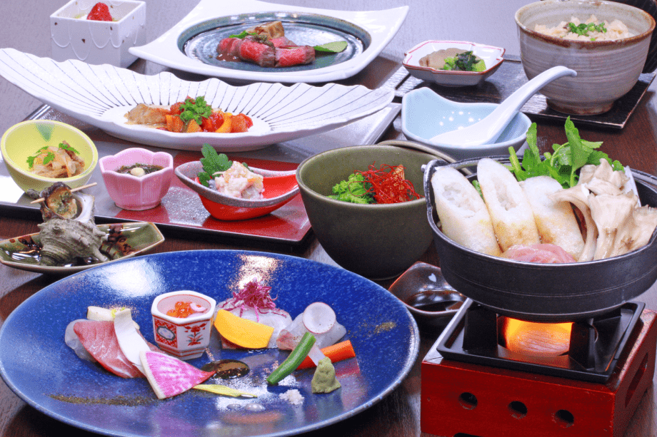 きりたんぽ鍋付き・季節の和食コース