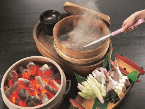 「男鹿名物　石焼き料理」