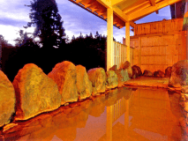 露天風呂（夕方）