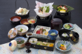 The Japanese traditional style of dishes called "Kaiseki" which uses the seasonal ingredients