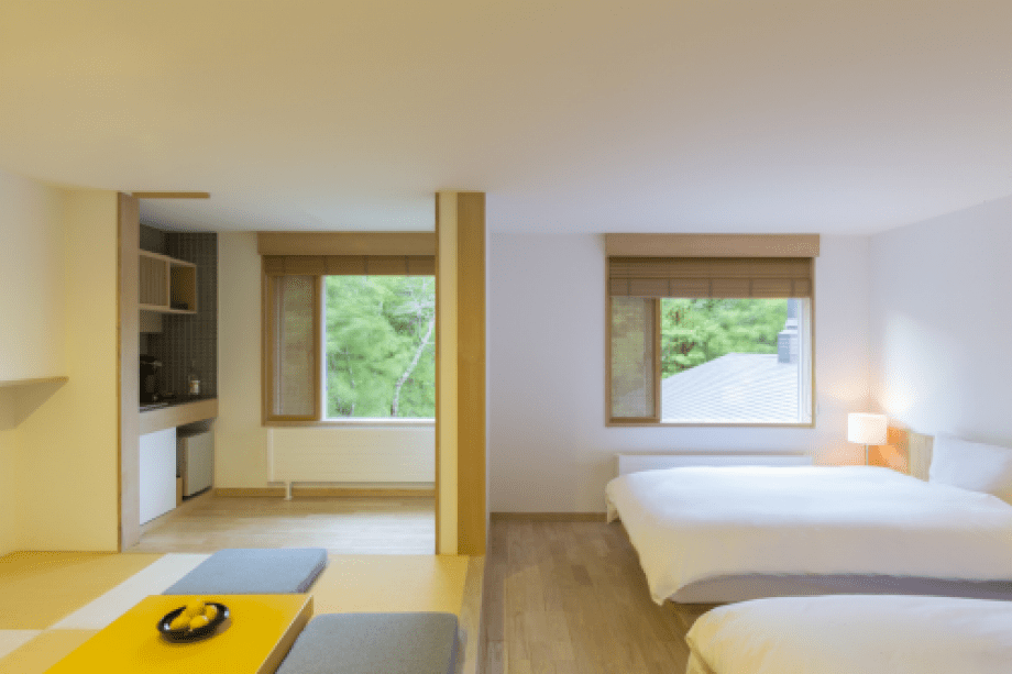 ホテリ アアルト 5号室 北欧スタイルと和の融合が楽しめる和室付スーペリアツインルーム プランを選ぶ