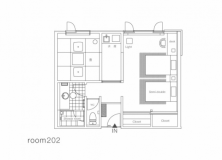 202号室 女性スタッフお薦め、中庭に面した和室付スーペリアツインルーム 202号室 女性スタッフお薦め、中庭に面した和室付スーペリアツインルーム