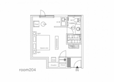 204号室 温かな北欧インテリアでコーディネートされたスーペリアダブルルーム 204号室 温かな北欧インテリアでコーディネートされたスーペリアダブルルーム