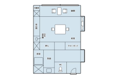 りんどう館　和室 平面図