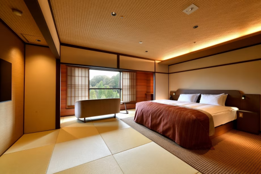 [Semi Suite Room]Japanese-style room Double bed