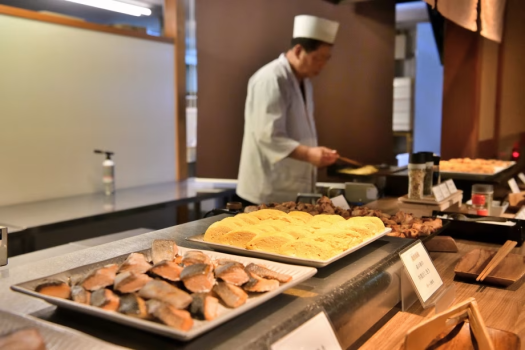 ■□朝食ビュッフェ・焼鮭□■