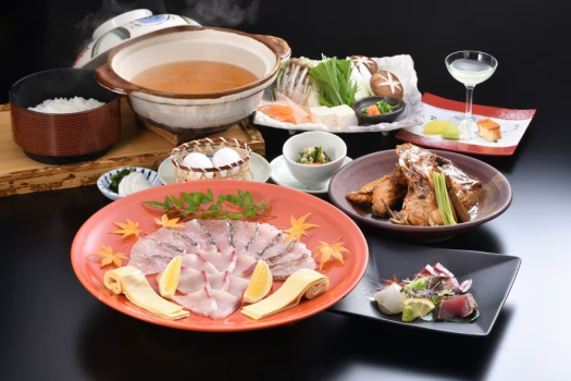 ■□桃鯛とブリヒラの出汁しゃぶ×奈義和牛の鉄板焼き□■ ■□桃鯛とブリヒラの出汁しゃぶ×奈義和牛の鉄板焼き□■