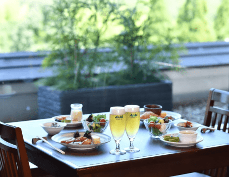 朝食ビュッフェにて、ビールもご用意しております。 朝食ビュッフェにて、ビールもご用意しております。