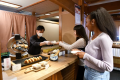 Breakfast Buffet: Freshly made rice balls are also available