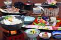 秋田名物「きりたんぽ鍋」付季節の海鮮和食膳イメージ