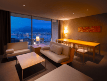 【ロイヤルスイート ハリウッドツイン】新館。100平米。全室禁煙（テラスにて喫煙可）