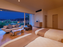 【オーシャンスイート ツイン】平屋建て離れ。46平米。全室禁煙（テラスにて喫煙可）