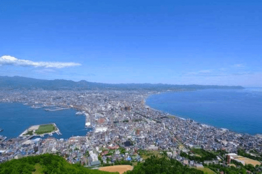 函館山からの昼景。夜とは異なる絶景。