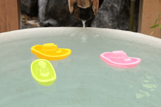 パパ・ママと温泉デビュー