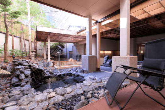 函館エリア唯一の露天水風呂