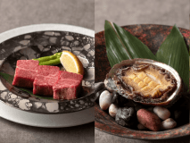 【至福の夕食】◆Wメイン◆上質佐賀牛ヒレ＆活アワビ踊焼き◆