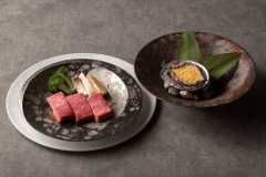 【Wメイン】佐賀牛ヒレ&アワビ踊り焼き 【Wメイン】佐賀牛ヒレ&アワビ踊り焼き