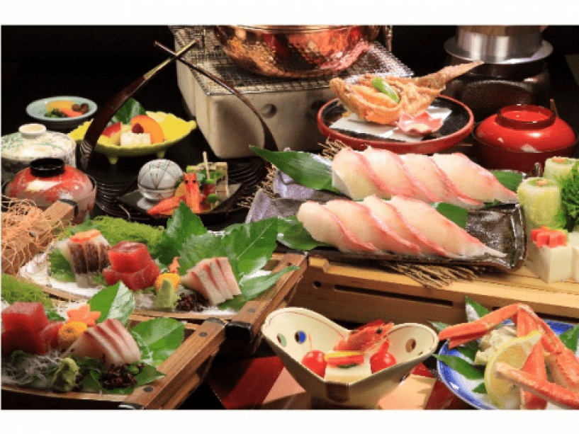 金目鯛のオリジナル鍋をメインにした海会席