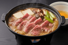 夕食｜前沢牛すき焼き　※イメージ