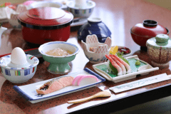 旅先の朝食はなんだかいつもより沢山食べちゃいますよね！ご飯もおかわりして下さい♪