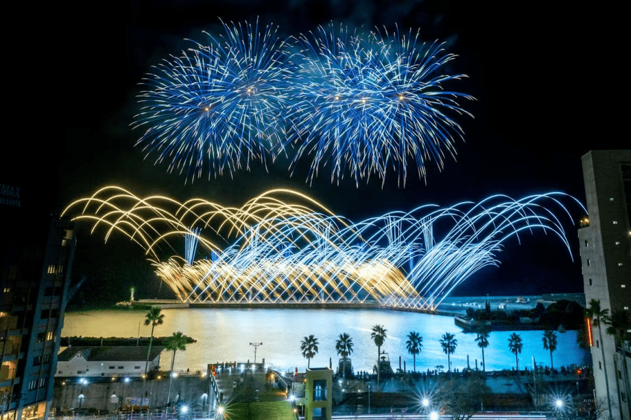 熱海海上花火大会（お部屋からの鑑賞）