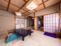 【露天風呂付き客室】二間なのでファミリーに人気