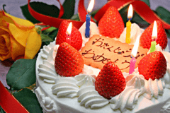 大切な記念日をお祝いたします。※イメージです。