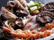 山陰の海の幸　海鮮海賊焼き。※アワビはオプションで追加可能です。