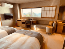 ～温泉風呂付き！～　ツインルーム（シモンズ製セミダブルベット）