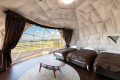 ■ Twin Terrace ■  Two 6M Dome Tents  All-Weather BBQ Area ■ Twin Terrace ■  Two 6M Dome Tents  All-Weather BBQ Area