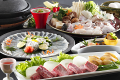 【淡路島2大ブランド】淡路３年とらふぐ＆淡路牛会席