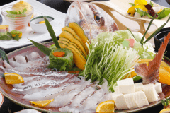 素材の味わいを最大限に引き出す　桜鯛しゃぶしゃぶ鍋