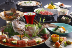 海の幸と牛すき鍋会席