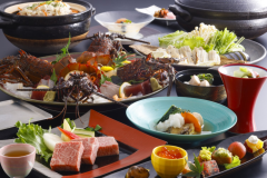 淡路牛ステーキと伊勢海老姿造り 波の彩会席 淡路牛ステーキと伊勢海老姿造り 波の彩会席