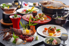 おこぜのしゃぶしゃぶと伊勢海老、淡路牛のラグー会席 おこぜのしゃぶしゃぶと伊勢海老、淡路牛のラグー会席